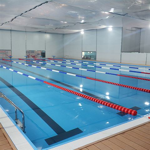 肇庆西江体育钢结构恒温泳池工程