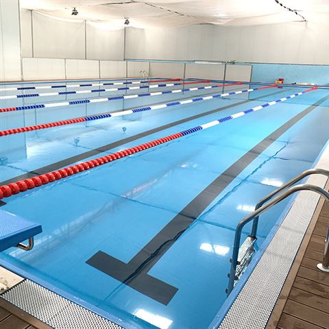 肇庆西江体育钢结构恒温泳池工程