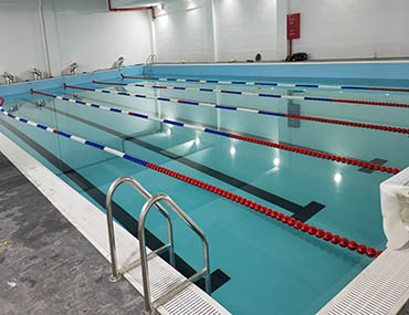肇庆市全民健身中心的钢结构泳池正式投入使用